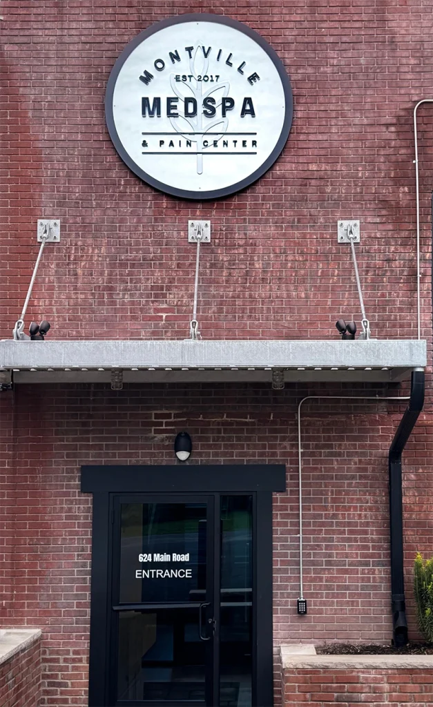The entrance to Montville MedSpa & Pain Center at 624 Main Road