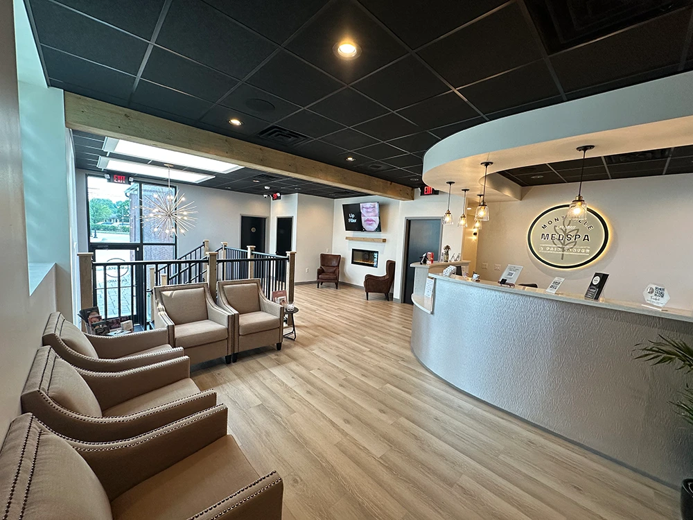 The reception area at Montville MedSpa & Pain Center